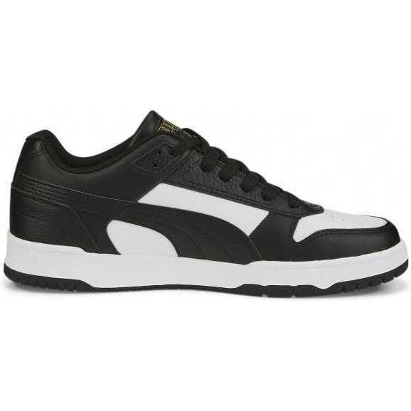 PUMA Чоловічі кеди низькі  RBD Game Low 38637307 46 (11) 30 см  Black- White- Team Gold (4065449477369) - зображення 1