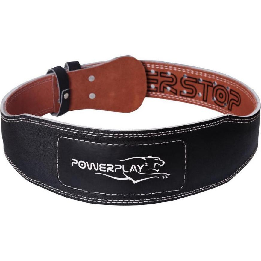 PowerPlay Пояс для важкої атлетики 5085 чорно-коричневий L (PP_5085_L_Black/Brown) - зображення 1