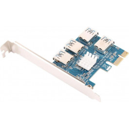   Dynamode RX-RISER-CARD-PCI-E-1-TO-4