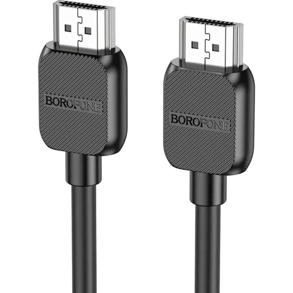 Borofone BUS02 Vivido HDMI to HDMI 3m Black (6941991105999) - зображення 1