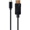 Cablexpert USB-C to DisplayPort 2m Black (A-CM-DPM-01) - зображення 1