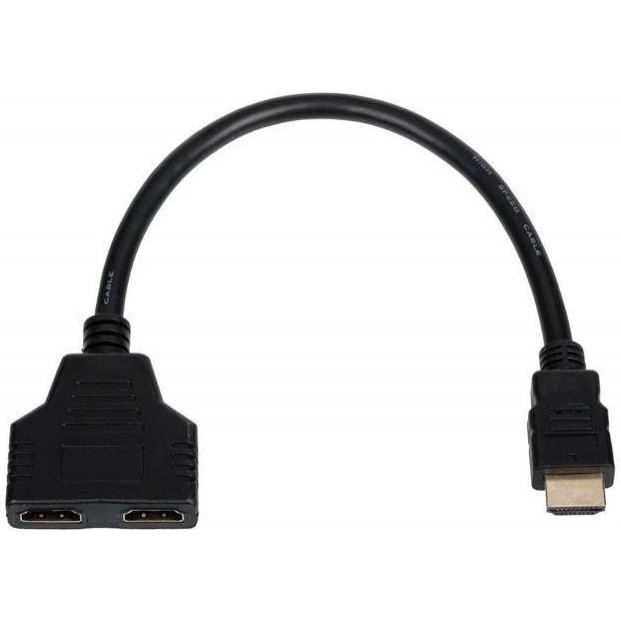 ATcom HDMI - 2HDMI Black (10901) - зображення 1