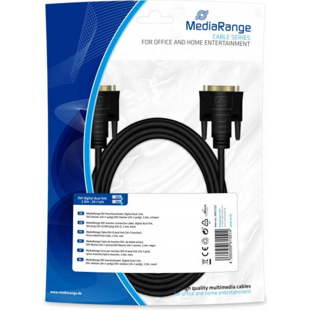 MediaRange DVI-D на DVI-D 2m (MRCS129) - зображення 1