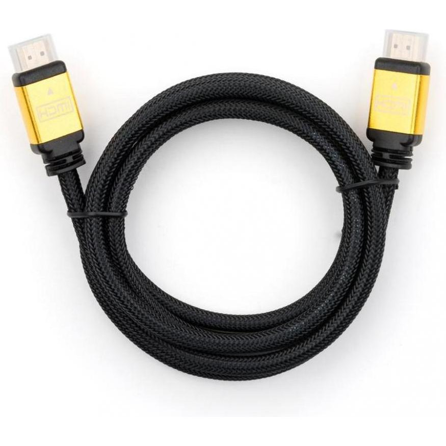 Vinga HDMI 1.8m Yellow/Black (VCPDCHDMI2VMM1.8BK) - зображення 1