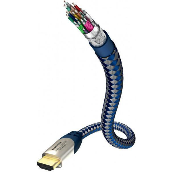 Inakustik Premium High Speed HDMI Cable with Ethernet 0.75m - зображення 1