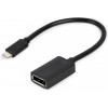 Cablexpert USB-C to DisplayPort Black (A-CM-DPF-02) - зображення 2