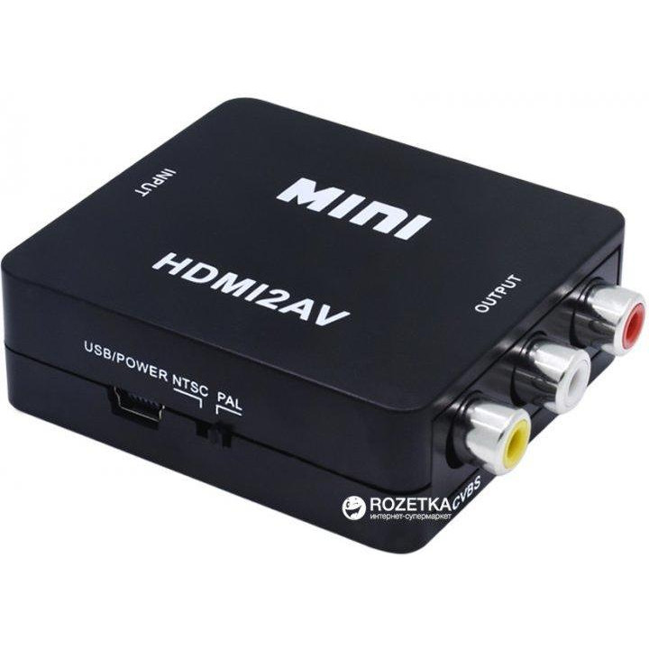 STLab HDMI - RCA Black (U-995) - зображення 1