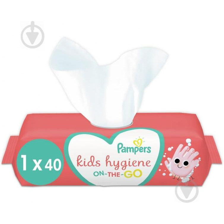 Pampers Салфетка  Kids Hygiene On-the-go 40 шт. - зображення 1