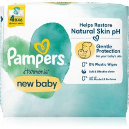   Pampers Harmonie New Baby вологі очищуючі серветки для дітей 4x46 кс