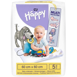   Bella Одноразові пелюшки  Baby Happy 60x60 см 5 шт (5900516601652)