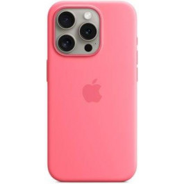   Apple iPhone 15 Pro Silicone Case with MagSafe - Pink (MWNJ3)