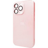 AG Glass Matt Frame Color Logo for Apple iPhone 12 Pro Max Chanel Pink (AGMattFrameiP12PMPink) - зображення 1