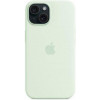 Apple iPhone 15 Silicone Case with MagSafe - Soft Mint (MWNC3) - зображення 5