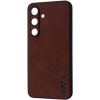 WAVE Leather Case Samsung Galaxy S24 Plus Dark Brown - зображення 1