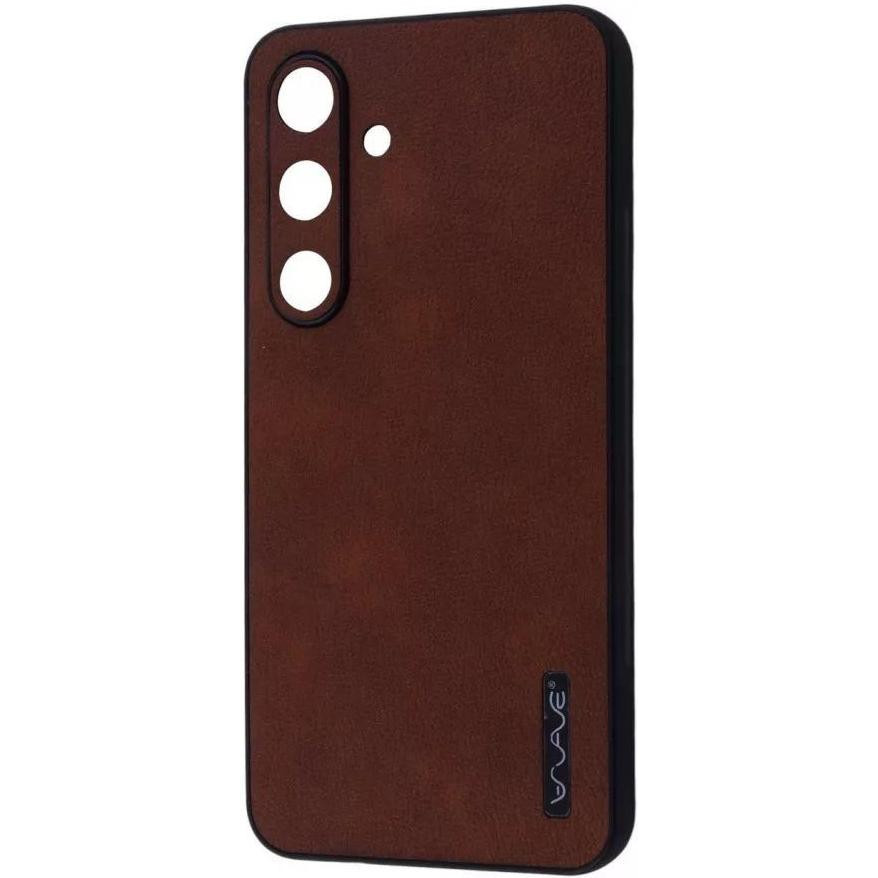 WAVE Leather Case Samsung Galaxy S24 Plus Dark Brown - зображення 1