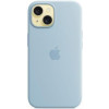 Apple iPhone 15 Silicone Case with MagSafe - Light Blue (MWND3) - зображення 3