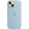 Apple iPhone 15 Silicone Case with MagSafe - Light Blue (MWND3) - зображення 4