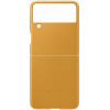 Samsung Z Flip3 Leather Cover Mustard (EF-VF711LYEG) - зображення 1