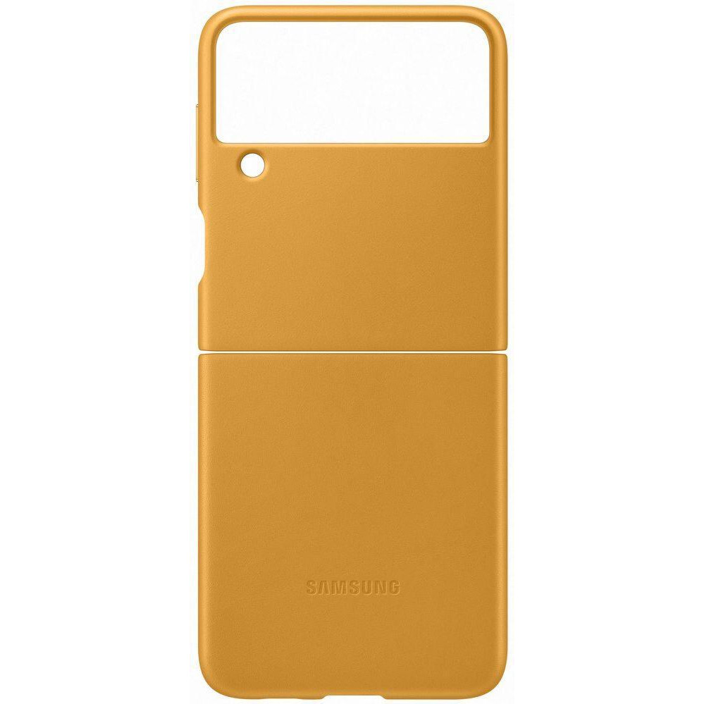 Samsung Z Flip3 Leather Cover Mustard (EF-VF711LYEG) - зображення 1