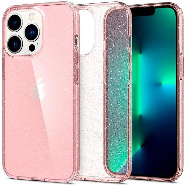 Spigen iPhone 13 Pro Liquid Crystal Glitter Rose Quartz (ACS03256) - зображення 1