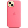 Apple iPhone 15 Silicone Case with MagSafe - Pink (MWN93) - зображення 3