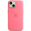 Apple iPhone 15 Silicone Case with MagSafe - Pink (MWN93) - зображення 4