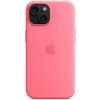 Apple iPhone 15 Silicone Case with MagSafe - Pink (MWN93) - зображення 5