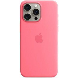   Apple iPhone 15 Pro Max Silicone Case with MagSafe - Pink (MWNN3)