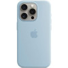 Apple iPhone 15 Pro Silicone Case with MagSafe - Light Blue (MWNM3) - зображення 1