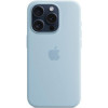 Apple iPhone 15 Pro Silicone Case with MagSafe - Light Blue (MWNM3) - зображення 2