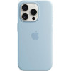 Apple iPhone 15 Pro Silicone Case with MagSafe - Light Blue (MWNM3) - зображення 3