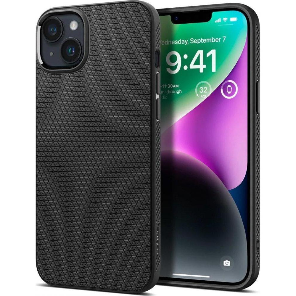 Spigen iPhone 14 Liquid Air Matte Black (ACS05037) - зображення 1