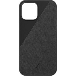   NATIVE UNION Clic Canvas Case Slate for iPhone 12 Pro Max (CCAV-BLK-NP20L)