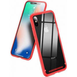   Baseus See-through glass protective iPhone X/Xs Red (WIAPIPHX-YS09)