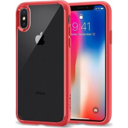   Spigen iPhone X Ultra Hybrid Red 057CS22130