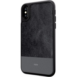   Kajsa Vintage Genuine Leather iPhone X Black (3-VT-IX-BK)