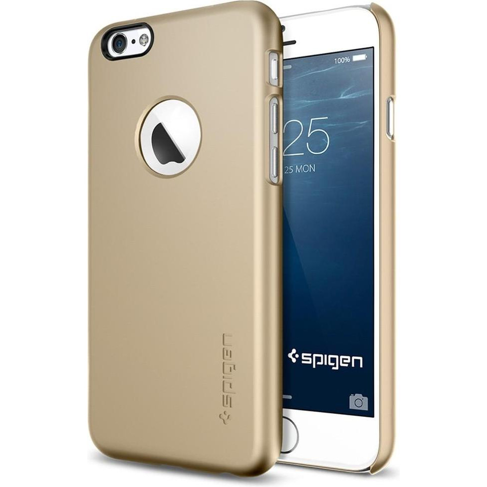 Spigen iPhone 6 Case Thin Fit A Champagne Gold SGP10943 - зображення 1