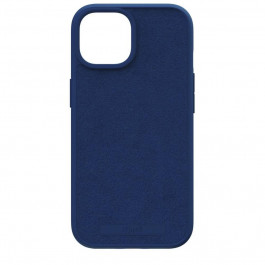   Njord Suede MagSafe Case for iPhone 15 - Navy Blue (NA51SU01)