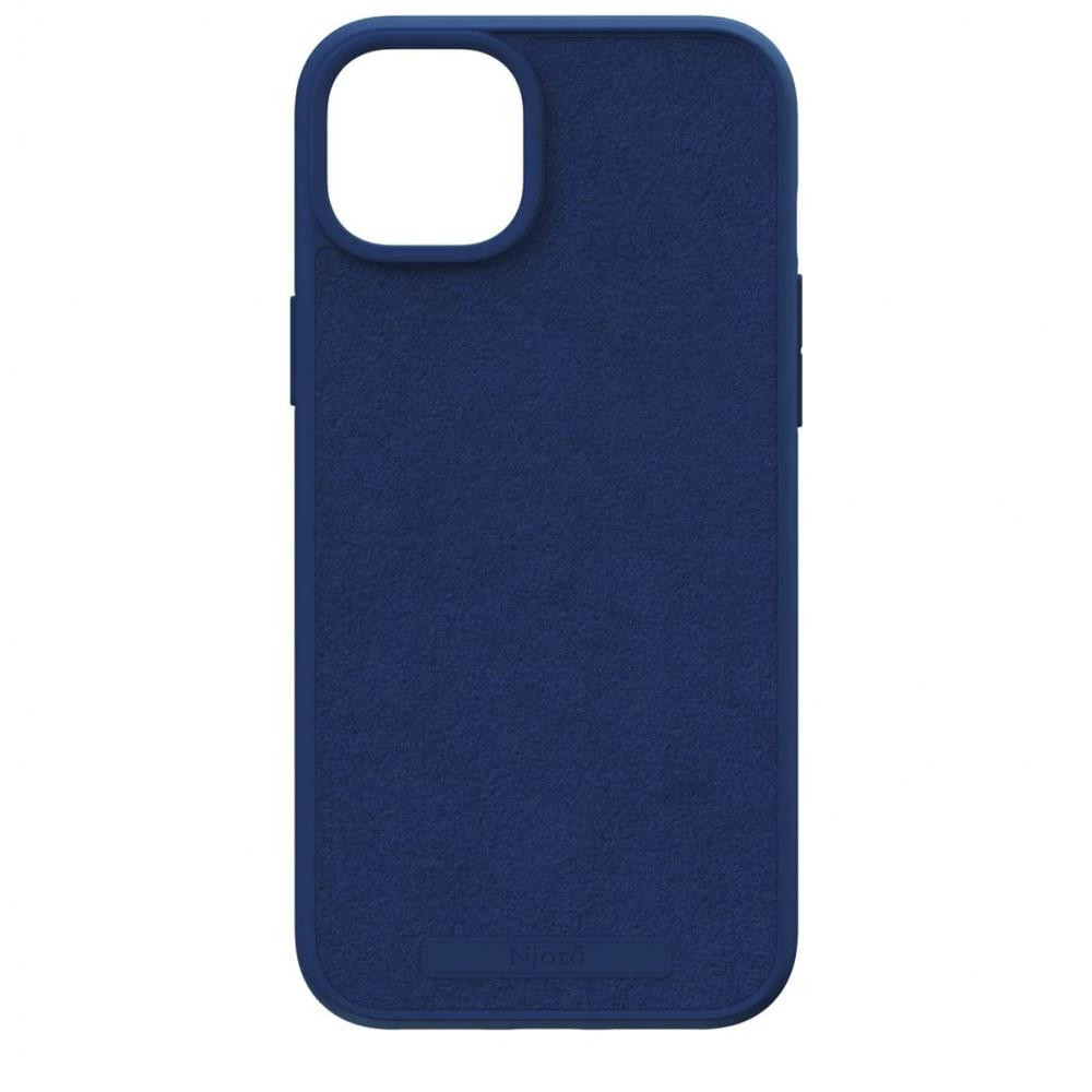 Njord Suede MagSafe Case for iPhone 15 Plus - Navy Blue (NA52SU01) - зображення 1