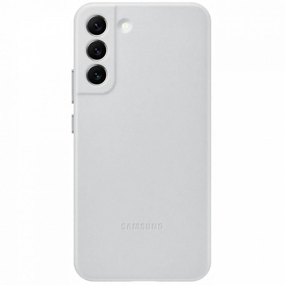 Samsung S906 Galaxy S22+ Leather Cover Light Gray (EF-VS906LJEG) - зображення 1