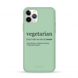   Pump Silicone Minimalistic Case for iPhone 11 Pro Vegetarian Wiki (PMSLMN11PRO-4/253)