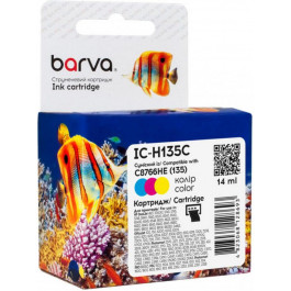   Barva Картридж HP №135 (C8766HE), Color, DeskJet 5743/5943/6543, PSC 1513 (IC-H135C)