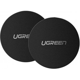   UGREEN LP123 Rounded Metal Plate for Magnetic Phone Stand 2pack Black (30836)