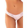 Rene Rofe ТРУСИКИ ALL TIED UP OPEN BACK PANTY WHITE, S/M (751152WHTSM) - зображення 6