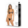 Rene Rofe Комплект білизни VINYL VIBES 2PC SET BLACK, S/M (7553030BLKSM) - зображення 3