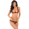 Rene Rofe Комплект білизни WITH LOVE HALF CUP BRA SET, S/M (7553007BURSM) - зображення 2