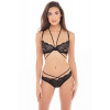 Rene Rofe КОМПЛЕКТ БІЛИЗНИ DARE ME 2PC BRA AND PANTY SET BLACK, S/M (7553025BLKSM) - зображення 1