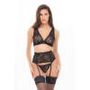 Rene Rofe Комплект SWEET TEMPTATIONS 3PC SET BLACK, S/M (7553023BLKSM) - зображення 3