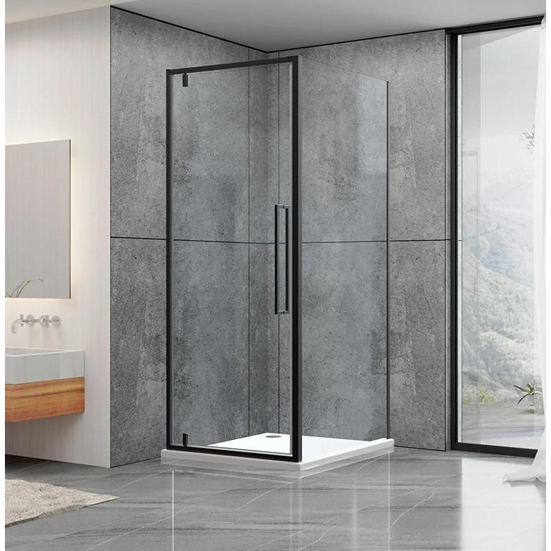 Dusel DL198B+DL196B Black Matt 100x100x190 - зображення 1