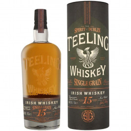   Teeling Віскі  Single Grain 15 yo Single Grain Irish Whiskey 50% 0.7 л, в тубусі (5391523279970)